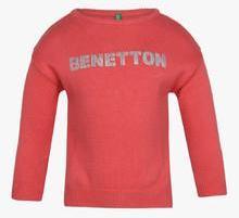 United Colors Of Benetton Peach Sweater girls