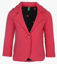 United Colors Of Benetton Pink Winter Jacket girls