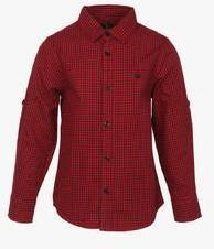 United Colors Of Benetton Red Casual Shirt girls