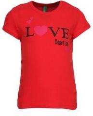 United Colors Of Benetton Red Casual Top girls