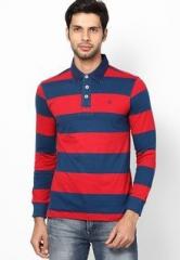 United Colors Of Benetton Red Full Sleeve Polo T Shirt men