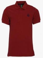 United Colors Of Benetton Red Polo Shirt boys