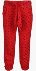 United Colors Of Benetton Red Regular Fit Trouser girls