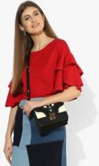 United Colors Of Benetton Red Solid Blouse women