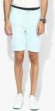 United Colors Of Benetton Sky Blue Linen Shorts Men