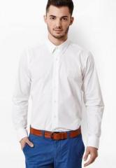 United Colors Of Benetton White Long Sleeve Casual Shirt men