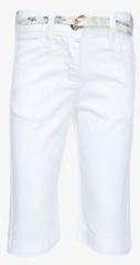 United Colors Of Benetton White Regular Fit Jeans girls