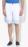 United Colors Of Benetton White Solid Block Print Shorts Men