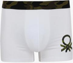 United Colors Of Benetton White Solid Boxers men