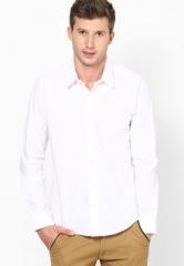 United Colors Of Benetton White Stretch Casual Shirt men