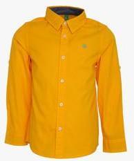 United Colors Of Benetton Yellow Casual Shirt boys