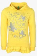 United Colors Of Benetton Yellow Hoodie girls