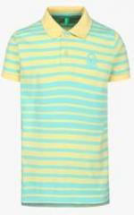 United Colors Of Benetton Yellow Polo T Shirt boys