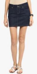 Upperclass Navy Blue Pencil Skirt women