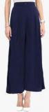 Uptownie Lite Navy Blue Solid Palazzo women