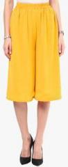 Uptownie Lite Yellow Solid Culotte women