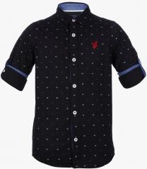 Urban Scottish Black Casual Shirt boys