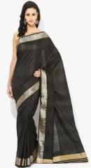 Urban Vastra Black Striped Saree women