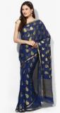 Urban Vastra Blue Embellished Saree women