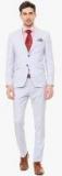 V Dot Grey Slim Fit Single Breasted Casual Suits Men