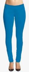 Vaamsi Blue Solid Legging women