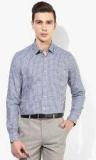 Van Heusen Blue Checked Slim Fit Formal Shirt Men