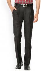 Van Heusen Grey Slim Fit Solid Formal Trousers men