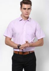 Van Heusen Lilac Solid Formal Shirt men