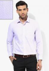 Van Heusen Lilac Striped Slim Fit Formal Shirt men