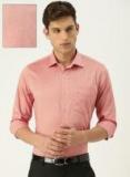 Van Heusen Men Red Slim Fit Solid Formal Shirt