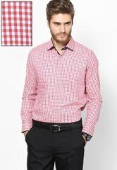 Van Heusen Red Slim Fit Formal Shirt men