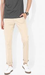 Van Heusen Sport Beige Solid Slim Fit Chinos men