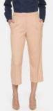 Van Heusen Woman Women Peach Coloured Regular Fit Solid Culottes