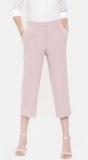 Van Heusen Woman Women Peach Coloured Regular Fit Solid Formal Trousers