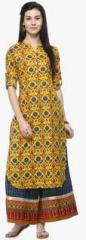 Varanga Multicoloured Printed Palazzo Kurta Set women