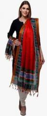 Varanga Red Printed Dupatta women