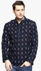 Veda Blue Printed Kurta men