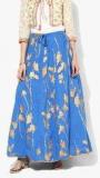 Vedic Blue Printed Cotton Skirts women