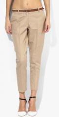 Vero Moda Beige Solid Chinos women