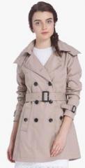 Vero Moda Beige Solid Long Coat women