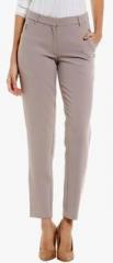 Vero Moda Beige Solid Regular Fit Chinos women