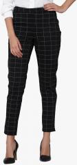 Vero Moda Black Checked Slim Fit Chinos women