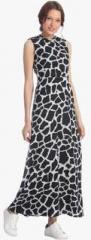 Vero Moda Black Colored Printed Maxi Dress women