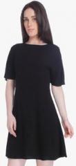 Vero Moda Black Coloured Solid Shift Dress women