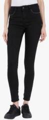 Vero Moda Black Mid Rise Slim Jeans women