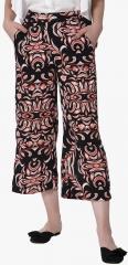 Vero Moda Black Printed Regular Fit Culottes women