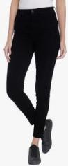 Vero Moda Black Solid Mid Rise Slim Fit Jeans women