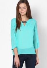 Vero Moda Blue 3/4Th Sleeve Top women