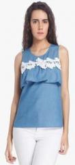 Vero Moda Blue Solid Blouse women