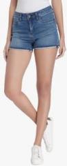 Vero Moda Blue Solid Shorts women